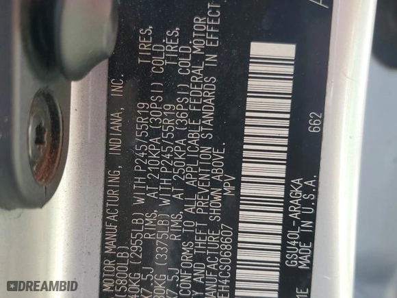 2012 Toyota Highlander Limited with VIN 5TDYK3EH4CS068607, listed as a Copart auction lot 45271435 with 128,674 mi miles and Salvage Title. Bid and sale history available at carsss.com. Image 13.