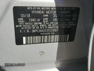2018 Hyundai Accent SEL with VIN 3KPC24A3XJE029067, listed as a Copart auction lot 76075544 with 85,705 mi miles and Salvage Title. Bid and sale history available at carsss.com. Image 12.