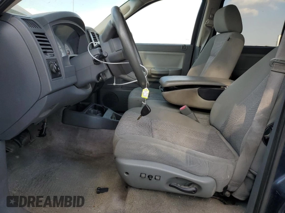 2007 Dodge Dakota SLT with VIN 1D7HE48K97S181024, listed as a Copart auction lot 44244355 with 110,016 mi miles and Salvage Title. Bid and sale history available at DreamBid. Image 7.