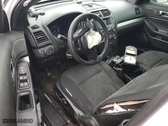 2019 Ford Police Interceptor Utility with VIN 1FM5K8AR3KGA30157, listed as a Copart auction lot 46804875 with 0 mi miles and Salvage Title. Bid and sale history available at carsss.com. Image 8.