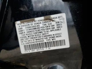 2010 Acura MDX Technology Pkg with VIN 2HNYD2H67AH502605, listed as a Copart auction lot 53177065 with 266,353 mi miles and Salvage Title. Bid and sale history available at carsss.com. Image 12.