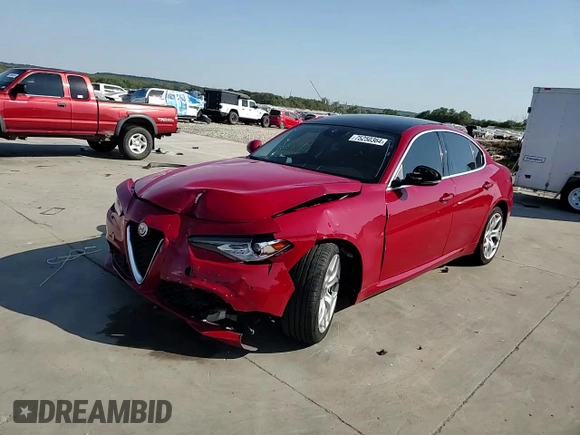 2020 Alfa Romeo Giulia Ti with VIN ZARFANBN4L7638623, listed as a Copart auction lot 75250364 with 37,218 mi miles and Salvage Title. Bid and sale history available at carsss.com. Image 13.