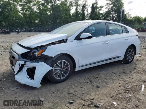 2021 Hyundai Ioniq Limited with VIN KMHC85LJ1MU078756, listed as a Copart auction lot 59659905 with 70,893 mi miles and Salvage title. Bid and sale history available at DreamBid. Image 1.
