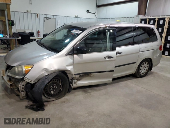 2008 Honda Odyssey LX with VIN 5FNRL38238B082891, listed as a Copart auction lot 51095415 with 155,390 mi miles and Clean Title. Bid and sale history available at carsss.com. Image 1.