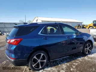 2019 Chevrolet Equinox LT with VIN 2GNAXVEX2K6125327, listed as a Copart auction lot 48082985 with 53,670 mi miles and Salvage Title. Bid and sale history available at carsss.com. Image 3.