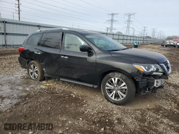 2019 Nissan Pathfinder S with VIN 5N1DR2MM5KC599006, listed as a Copart auction lot 44406955 with 89,593 mi miles and Salvage Title. Bid and sale history available at carsss.com. Image 4.