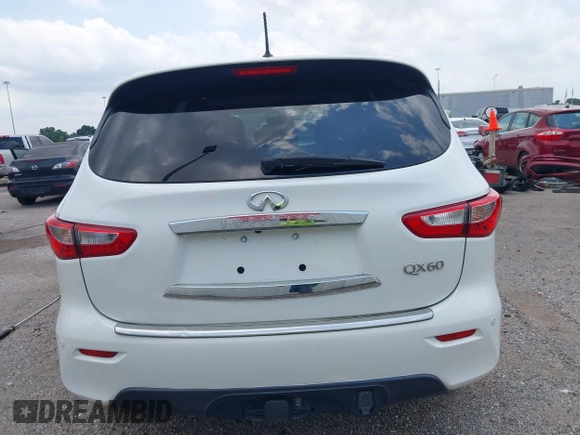 2014 Infiniti QX60 with VIN 5N1AL0MM8EC519291, listed as a IAAI auction lot 39510962 with 109,429 mi miles and . Bid and sale history available at DreamBid. Image 15.