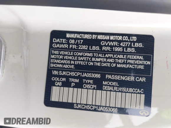 2018 Infiniti QX30 Luxury с VIN SJKCH5CP1JA053066, выставлен на аукционе IAAI как лот 42437633 с пробегом 81 877 миль миль и . История ставок и продаж доступна на DreamBid. Изображение 9.