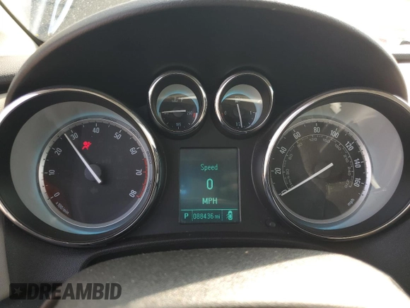 2015 Buick Verano with VIN 1G4PP5SK2F4163719, listed as a Copart auction lot 62203625 with 88,436 mi miles and Salvage title. Bid and sale history available at DreamBid. Image 9.