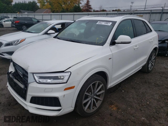 2018 Audi Q3 Premium Plus with VIN WA1JCCFS6JR018502, listed as a Copart auction lot 65271982 with 25,441 mi miles. Bid and sale history available at carsss.com. Image 2.
