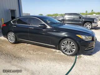 2015 Hyundai Genesis 3.8L with VIN KMHGN4JE9FU101990, listed as a Copart auction lot 49518945 with 58,601 mi miles and Clean Title. Bid and sale history available at carsss.com. Image 4.