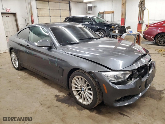 2015 BMW 4 Series 428i xDrive with VIN WBA3N5C51FK197760, listed as a Copart auction lot 86735934 with 106,574 mi miles and Non Repairable. Bid and sale history available at carsss.com. Image 4.