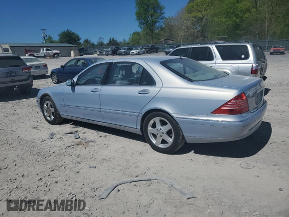 2004 Mercedes-Benz S 320/430/500 with VIN WDBNG75JX4A386291, listed as a Copart auction lot 53063845 with 31,376 mi miles and Salvage Title. Bid and sale history available at carsss.com. Image 2.