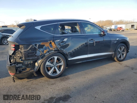 2023 Genesis GV80 with VIN KMUHBDSB6PU106875, listed as a Copart auction lot 43362265 with 38,739 mi miles and Salvage title. Bid and sale history available at DreamBid. Image 3.
