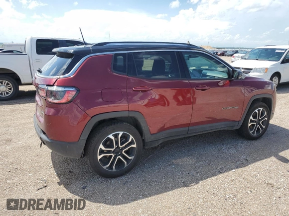 2022 Jeep Compass Limited with VIN 3C4NJDCBXNT159383, listed as a Copart auction lot 62136695 with 59,429 mi miles and Salvage title. Bid and sale history available at DreamBid. Image 3.