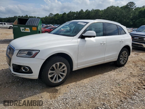 2014 Audi Q5 Premium Plus with VIN WA1LFAFP5EA101925, listed as a Copart auction lot 58351255 with 107,126 mi miles and Salvage title. Bid and sale history available at DreamBid. Image 1.