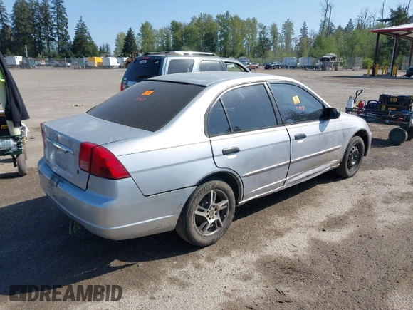 2001 Honda Civic LX with VIN 1HGES16501L014202, listed as a IAAI auction lot 42121901 with 1 mi miles. Bid and sale history available at carsss.com. Image 4.