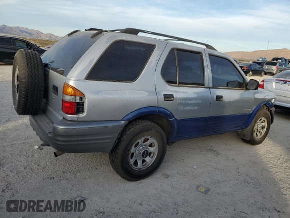 1999 Isuzu Rodeo S with VIN 4S2CK58W2X4361475, listed as a Copart auction lot 63873864 with 232,406 mi miles and Salvage Title. Bid and sale history available at DreamBid. Image 3.