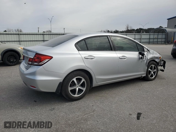 2015 Honda Civic Sedan SE with VIN 19XFB2F72FE040908, listed as a Copart auction lot 48019395 with 98,486 mi miles and Salvage Title. Bid and sale history available at carsss.com. Image 3.
