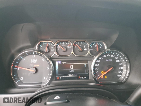 2015 Chevrolet Tahoe LT with VIN 1GNSCBKC9FR220574, listed as a Copart auction lot 54788555 with 244,491 mi miles and Salvage title. Bid and sale history available at DreamBid. Image 9.