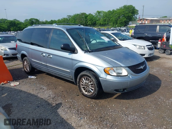 2003 Chrysler Town & Country Limited with VIN 2C8GP64L23R202901, listed as a IAAI auction lot 42078656 with 255,974 mi miles. Bid and sale history available at carsss.com. Image 1.