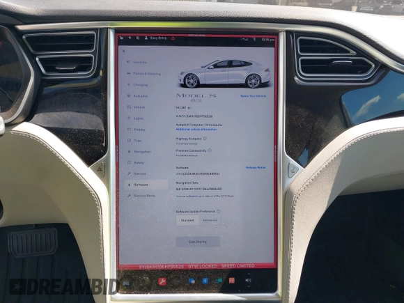 2014 Tesla Model S 60 with VIN 5YJSA1H10EFP56526, listed as a IAAI auction lot 41871784 with 143,361 mi miles and . Bid and sale history available at DreamBid. Image 19.