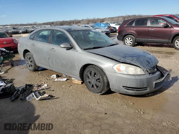 2008 Chevrolet Impala LS with VIN 2G1WB58K481297564, listed as a Copart auction lot 43193865 with Not provided miles and Salvage title. Bid and sale history available at DreamBid. Image 4.