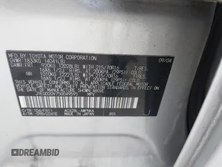 2005 Toyota RAV4 with VIN JTEGD20V750049595, listed as a IAAI auction lot 41944071 with 173,236 mi miles. Bid and sale history available at carsss.com. Image 9.
