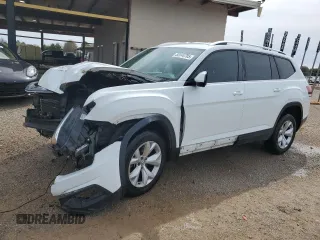 2018 Volkswagen Atlas SE with VIN 1V2CP2CA0JC595908, listed as a Copart auction lot 50144705 with 123,992 mi miles and Salvage title. Bid and sale history available at DreamBid. Image 1.