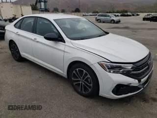 2024 Volkswagen Jetta Sport with VIN 3VWBM7BU3RM048718, listed as a Copart auction lot 60830345 with 9,129 mi miles and Salvage title. Bid and sale history available at DreamBid. Image 4.