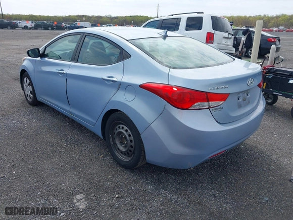 2012 Hyundai Elantra GLS with VIN KMHDH4AEXCU470914, listed as a IAAI auction lot 42016849 with 202,272 mi miles. Bid and sale history available at carsss.com. Image 3.