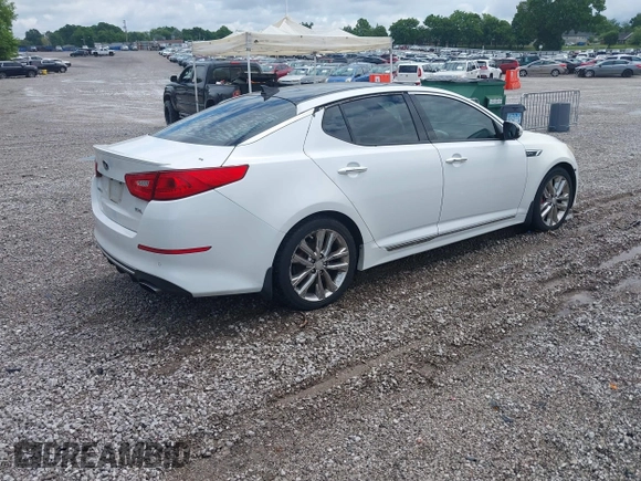 2014 Kia Optima SX Turbo with VIN 5XXGR4A69EG281560, listed as a IAAI auction lot 42366130 with 178,227 mi miles and . Bid and sale history available at DreamBid. Image 4.