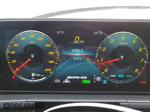 2022 Mercedes-Benz GLS 63 AMG with VIN 4JGFF8KE5NA790389, listed as a Copart auction lot 88258175 with 37,672 mi miles and Salvage Title. Bid and sale history available at DreamBid. Image 9.
