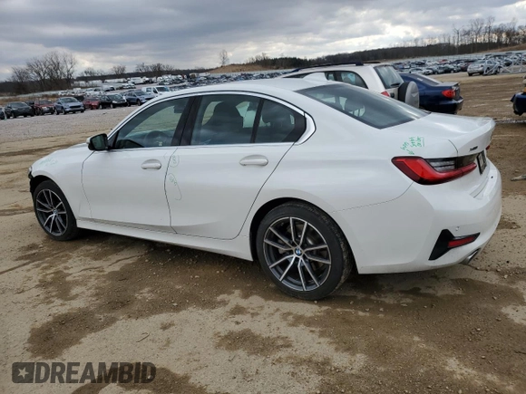 2019 BMW 3 Series 330i xDrive with VIN 3MW5R7J52K8A26569, listed as a Copart auction lot 46864745 with 46,729 mi miles and Salvage Title. Bid and sale history available at DreamBid. Image 2.