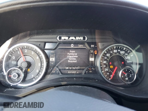 2022 Ram 1500 Big Horn with VIN 1C6SRFFT5NN200831, listed as a Copart auction lot 60857395 with 41,481 mi miles and Salvage title. Bid and sale history available at DreamBid. Image 9.