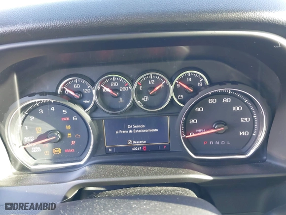2019 Chevrolet Silverado 1500 LT with VIN 3GCPWCEK9KG135825, listed as a IAAI auction lot 41694390 with 40,267 mi miles. Bid and sale history available at carsss.com. Image 7.