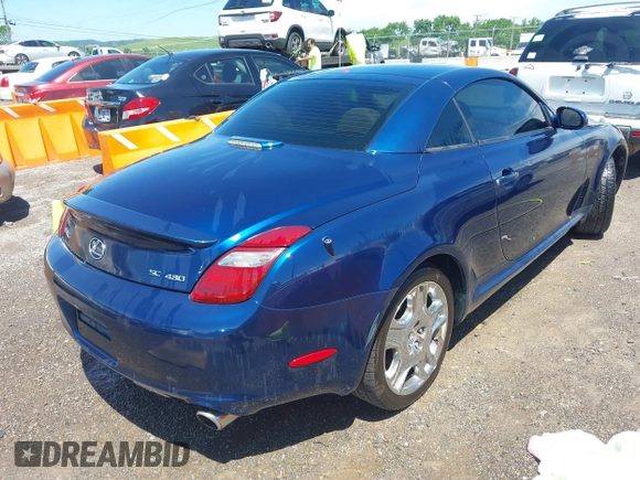2006 Lexus SC 430 z VIN JTHFN48Y169004252, wystawiony jako IAAI lot #42293713 z przebiegiem 152 629 mil mil oraz . Historia ofert i sprzedaży dostępna na DreamBid. Obrazek 4.