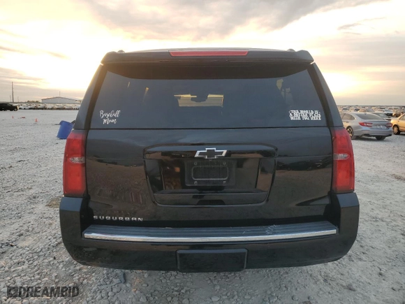 2016 Chevrolet Suburban LTZ with VIN 1GNSKJKC6GR209885, listed as a Copart auction lot 82431294 with 112,449 mi miles and Salvage Title. Bid and sale history available at carsss.com. Image 6.
