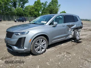 2019 Cadillac XT6 AWD Premium Luxury with VIN 1GYKPDRS1RZ724718, listed as a Copart auction lot 59747325 with 24,040 mi miles and Salvage title. Bid and sale history available at DreamBid. Image 1.