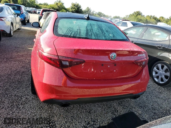 2022 Alfa Romeo Giulia Ti with VIN ZARFAMBN2N7660407, listed as a Copart auction lot 75082394 with 20,260 mi miles and Non Repairable. Bid and sale history available at carsss.com. Image 6.