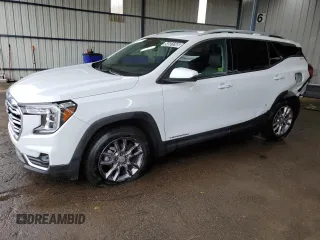 2023 GMC Terrain SLT z VIN 3GKALPEG9PL165850, wystawiony jako Copart lot #54831245 z przebiegiem 57 260 mil mil oraz Czysty tytuł • Clean title. Historia ofert i sprzedaży dostępna na DreamBid. Obrazek 1.