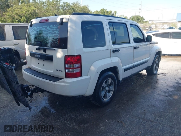 2008 Jeep Liberty Sport with VIN 1J8GP28K88W221584, listed as a IAAI auction lot 42025565 with 198,648 mi miles and . Bid and sale history available at DreamBid. Image 4.