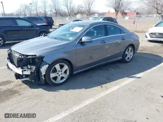 2015 Mercedes-Benz CLA-Class CLA 250 with VIN WDDSJ4EB1FN171705, listed as a IAAI auction lot 41649857 with 112,591 mi miles. Bid and sale history available at carsss.com. Image 2.