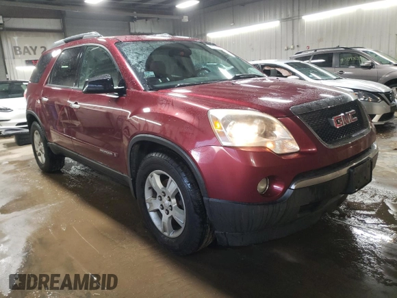2007 GMC Acadia SLE with VIN 1GKEV13787J108316, listed as a Copart auction lot 43371255 with 188,490 mi miles and Salvage Title. Bid and sale history available at DreamBid. Image 4.
