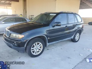 2005 BMW X5 3.0i with VIN 5UXFA13555LY14993, listed as a Copart auction lot 74434944 with 145,021 mi miles and Clean Title. Bid and sale history available at carsss.com. Image 1.