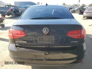 2015 Volkswagen Jetta Sedan Hybrid SEL Premium with VIN 3VW637AJ8FM416575, listed as a Copart auction lot 81854754 with 0 mi miles and Salvage Title. Bid and sale history available at carsss.com. Image 6.