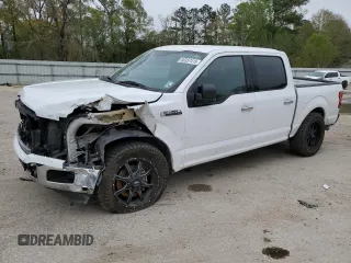 2018 Ford F-150 XL with VIN 1FTEW1C53JKC18828, listed as a Copart auction lot 50357415 with 128,689 mi miles and Salvage Title. Bid and sale history available at DreamBid. Image 1.