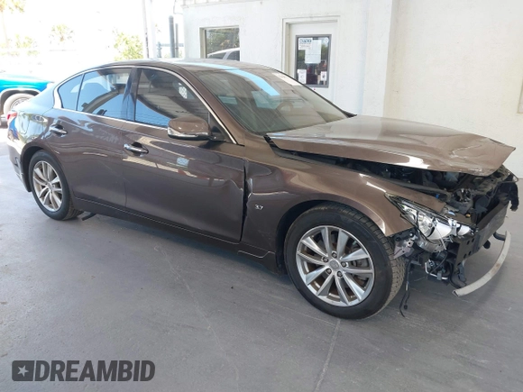 2015 Infiniti Q50 Premium with VIN JN1BV7AP4FM330386, listed as a IAAI auction lot 42028771 with 75,533 mi miles. Bid and sale history available at carsss.com. Image 14.