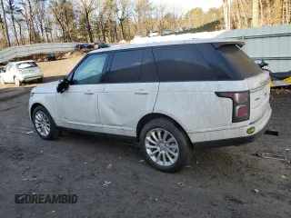 2018 Land Rover Range Rover HSE z VIN SALGS2RKXJA508067, wystawiony jako Copart lot #85125754 z przebiegiem Nie podano mil oraz Szkoda całkowita • Salvage title. Historia ofert i sprzedaży dostępna na DreamBid. Obrazek 2.