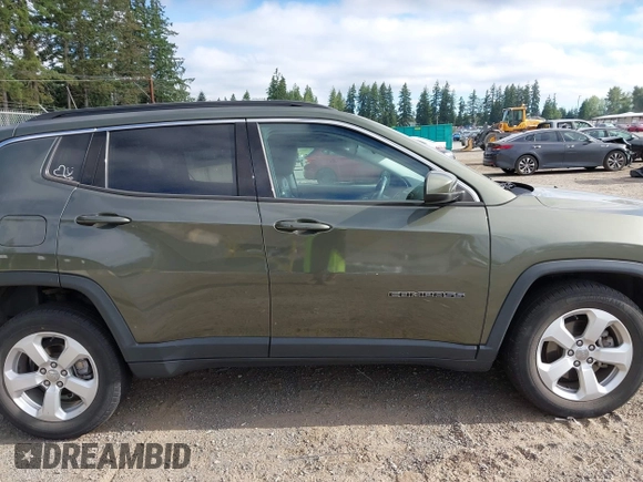 2018 Jeep Compass Latitude z VIN 3C4NJDBB7JT261252, wystawiony jako IAAI lot #42706225 z przebiegiem 56 303 mil mil oraz . Historia ofert i sprzedaży dostępna na DreamBid. Obrazek 13.